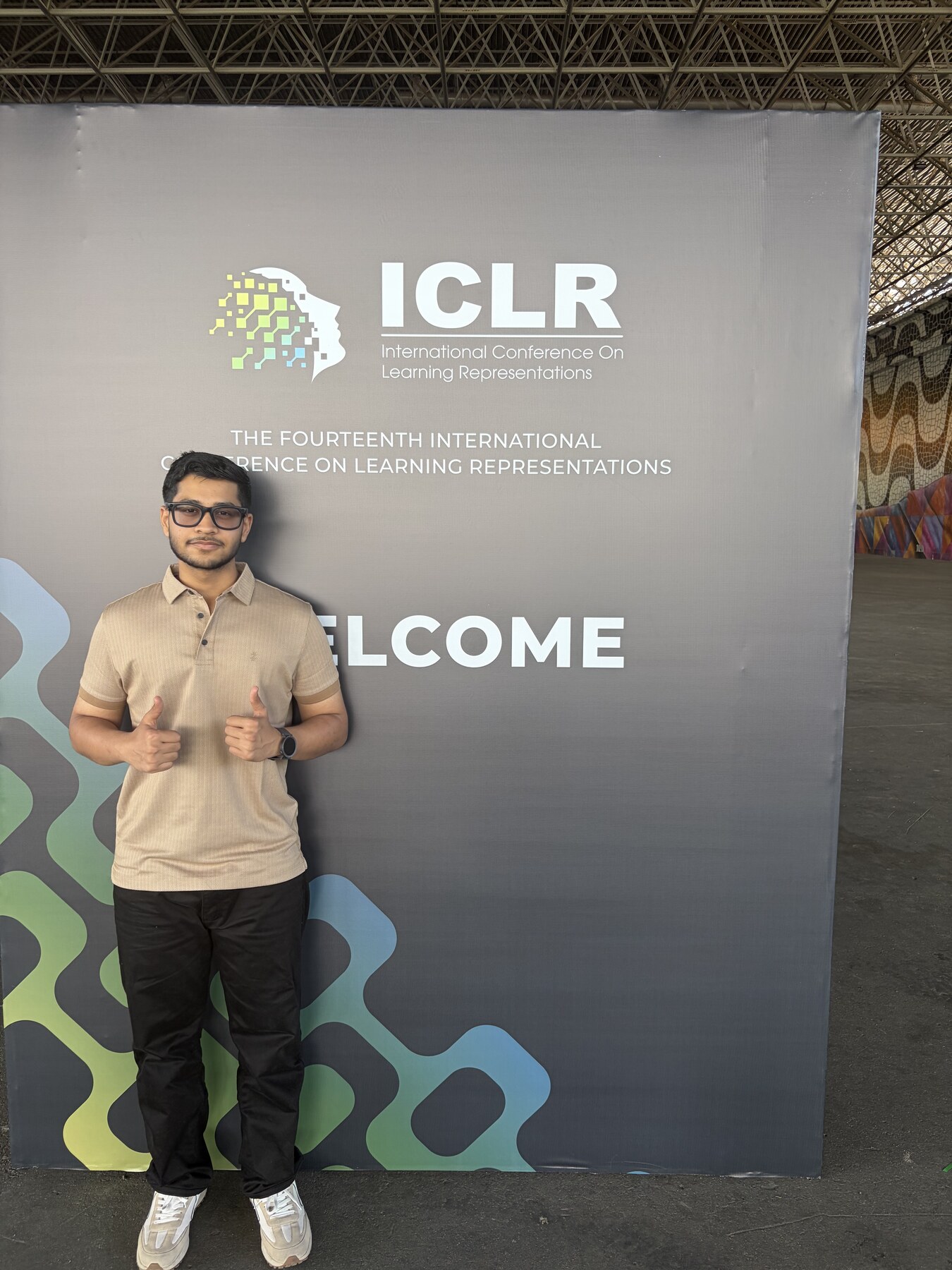 First photo at the ICLR board in Riocentro.