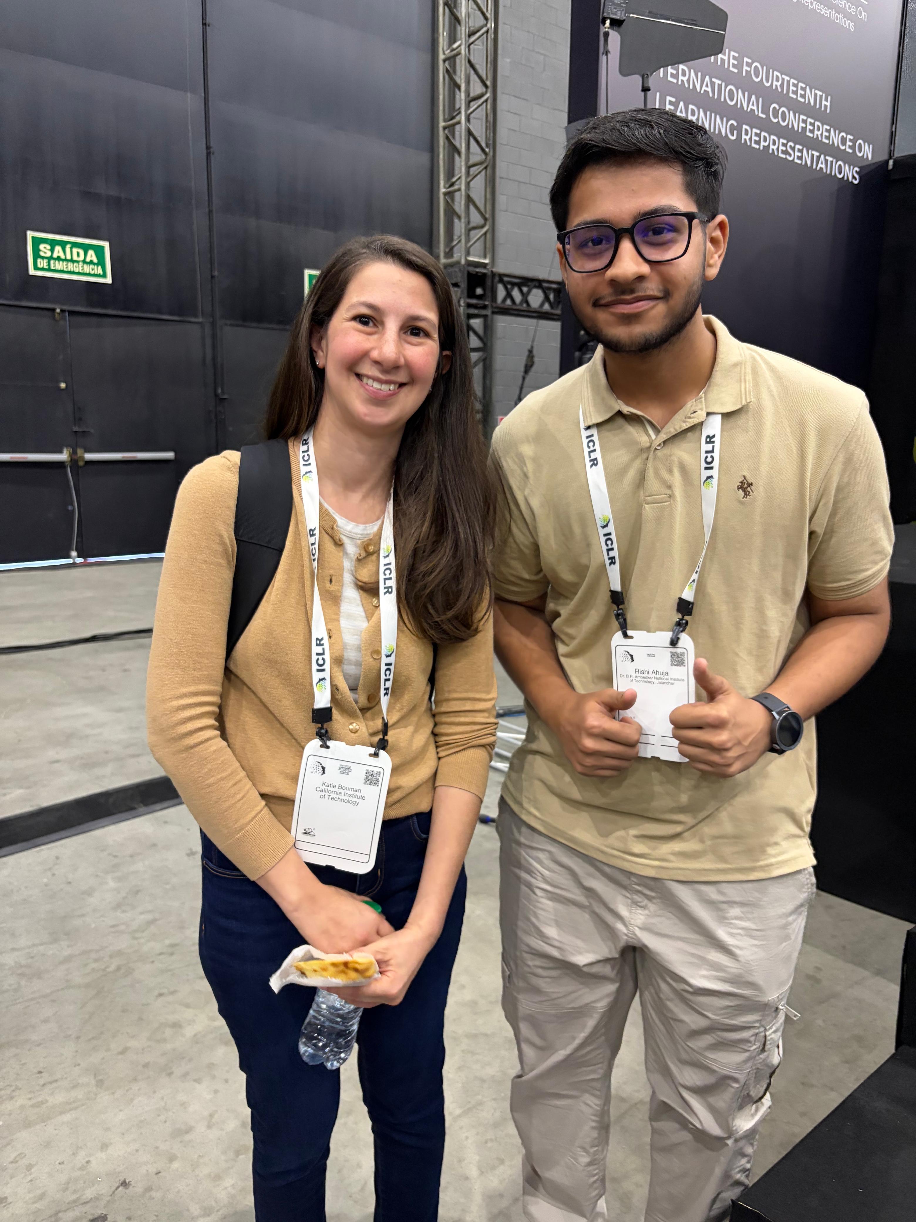 Photo with Katie Bouman.