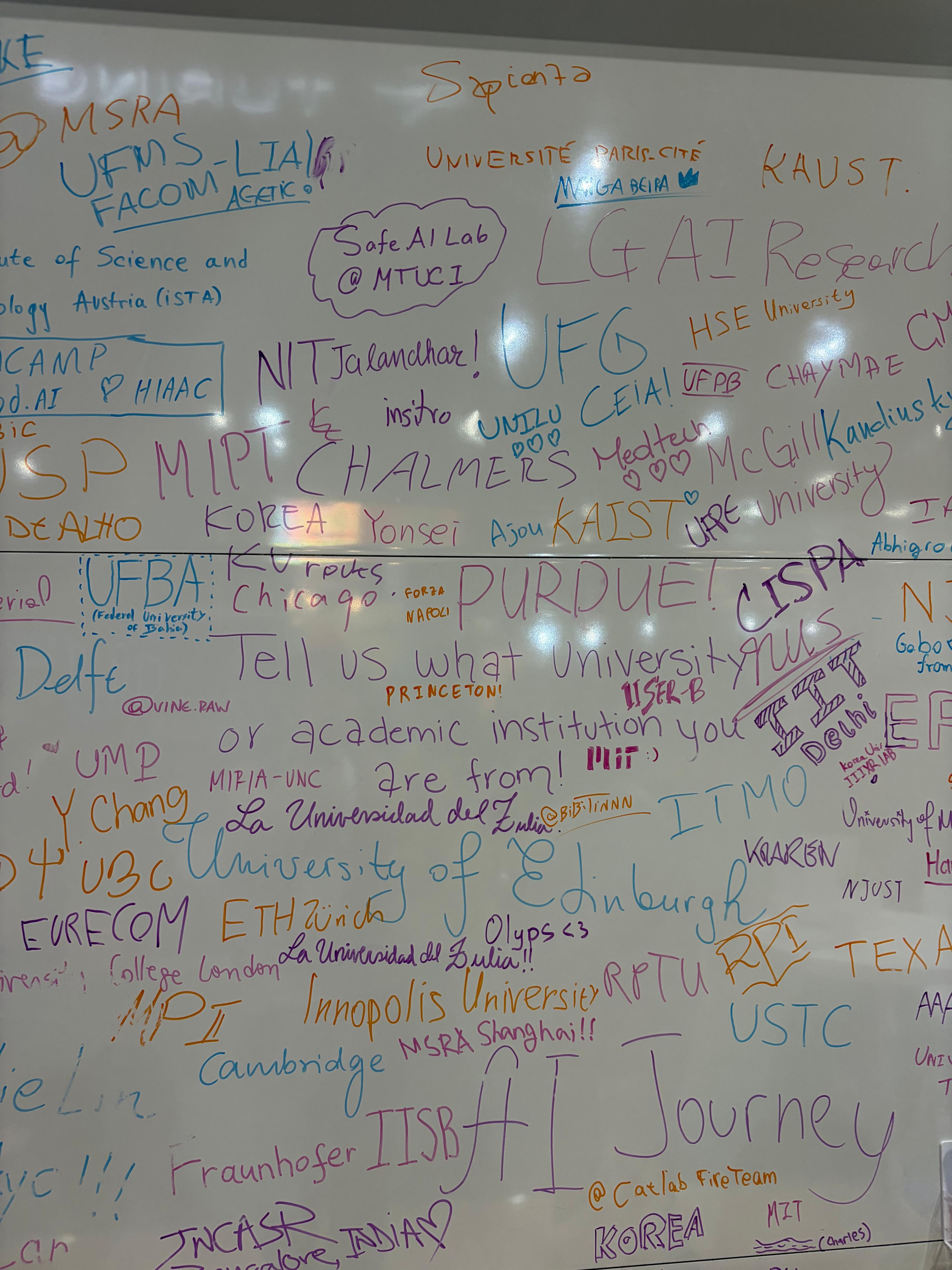 NITJ written on the conference board.